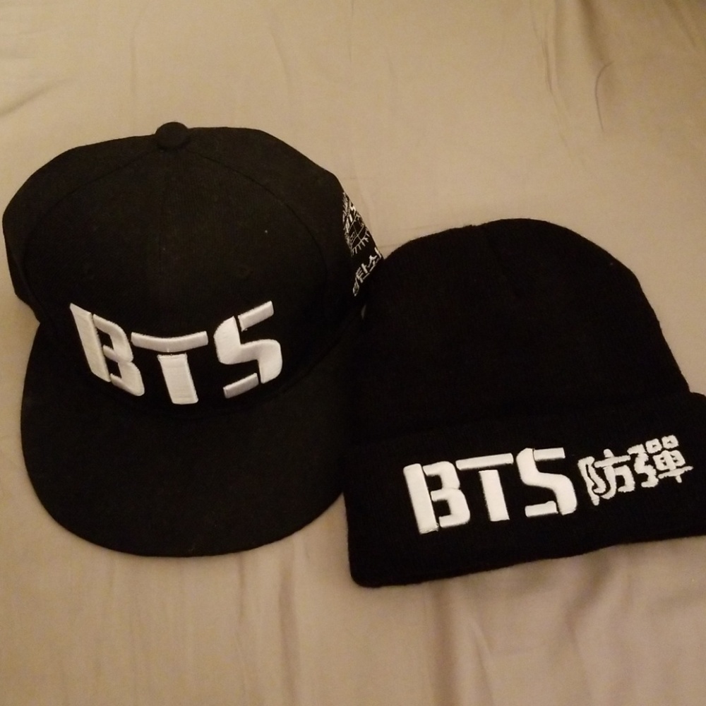 BTS Snap Back Hat (free beanie included)